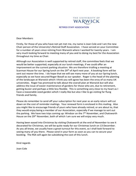Dear Members, We are re.